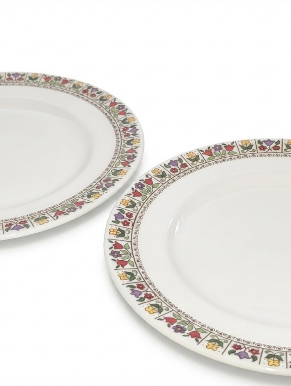 Royal Doulton Fireglow 6.5" Bread & Butter Side Plates Set of 2 Vintage England